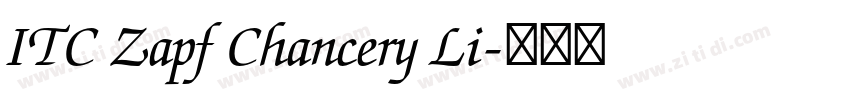 ITC Zapf Chancery Li字体转换